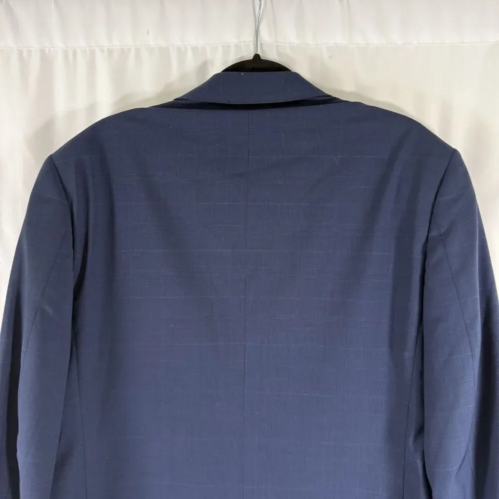 Brooks Brothers Wool Blend Blazer Men's 44L Blue Explorer Regent Fit 2 Button Fr